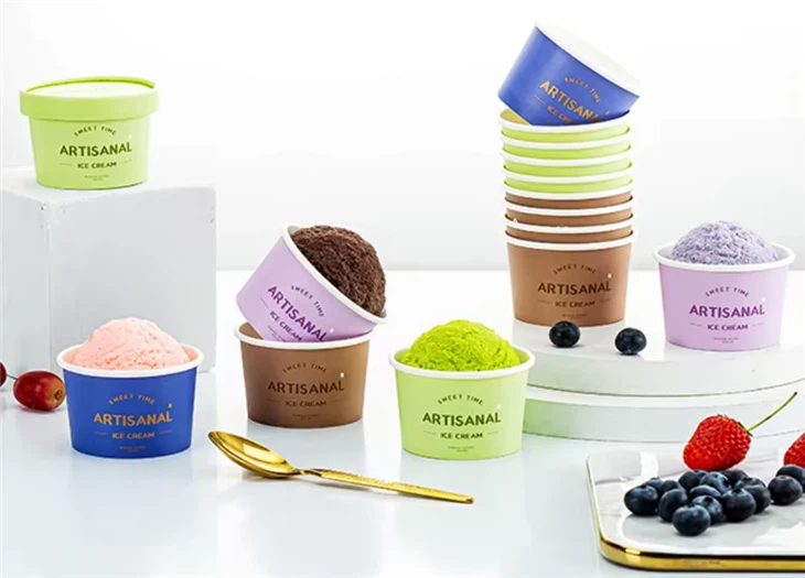 Ice cream paper container