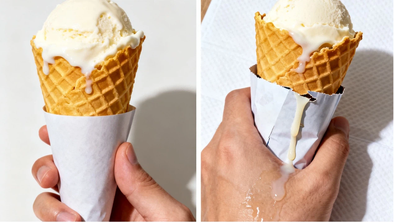 Custom Ice Cream Cone Paper Sleeves 2 Custom Ice Cream Cone Paper Sleeves 2