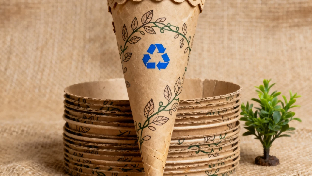 eco-friendly Ice Cream Cone Sleeves 1 eco-friendly Ice Cream Cone Sleeves 1