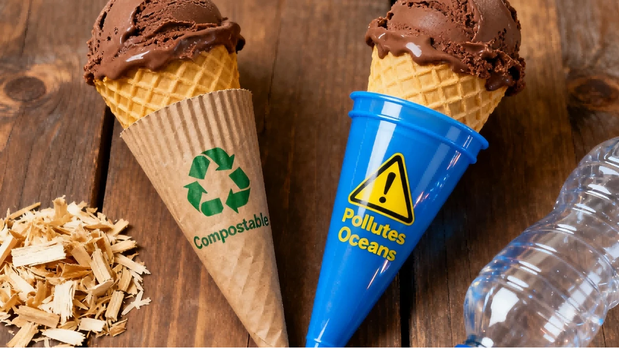 eco-friendly Ice Cream Cone Sleeves 2 eco-friendly Ice Cream Cone Sleeves 2